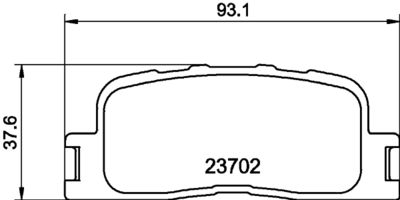 Brake Pad Set, disc brake HELLA PAGID 8DB 355 011-001