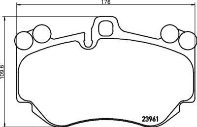 Brake Pad Set, disc brake HELLA PAGID 8DB 355 011-011