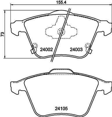 HELLA PAGID 8DB 355 011-051 Brake Pad Set, disc brake