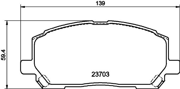 HELLA PAGID 8DB 355 011-161 Brake Pad Set, disc brake