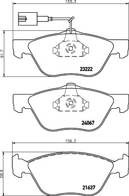 HELLA PAGID 8DB 355 011-211 Brake Pad Set, disc brake
