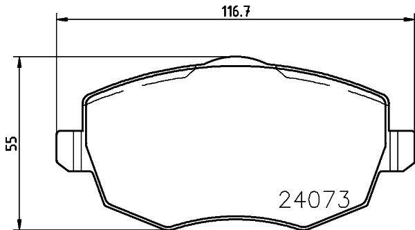 HELLA PAGID 8DB 355 011-221 Brake Pad Set, disc brake