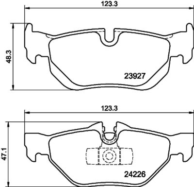 Brake Pad Set, disc brake HELLA PAGID 8DB 355 011-301