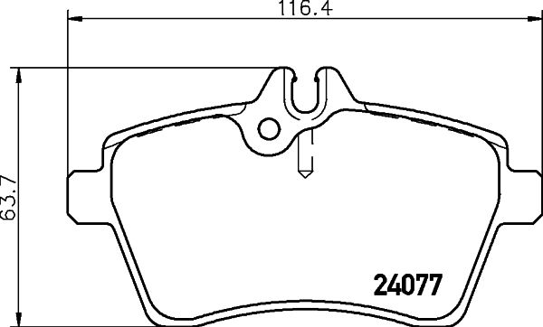 HELLA PAGID 8DB 355 011-371 Brake Pad Set, disc brake