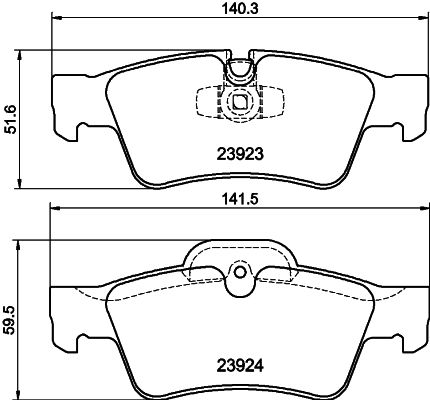 HELLA PAGID 8DB 355 011-421 Brake Pad Set, disc brake