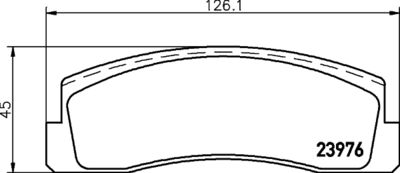 Brake Pad Set, disc brake HELLA PAGID 8DB 355 011-461