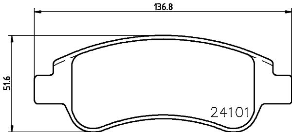 HELLA PAGID 8DB 355 011-521 Brake Pad Set, disc brake