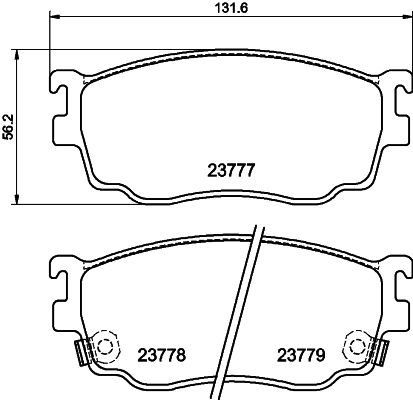 HELLA PAGID 8DB 355 011-561 Brake Pad Set, disc brake