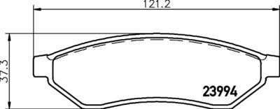 Brake Pad Set, disc brake HELLA PAGID 8DB 355 011-671