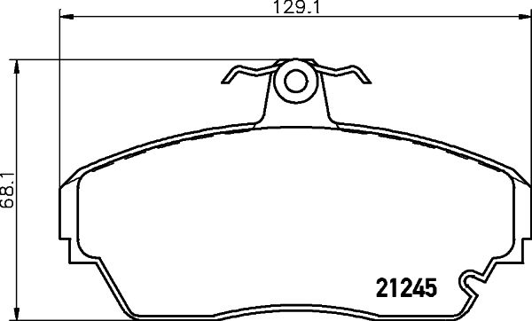 HELLA PAGID 8DB 355 011-781 Brake Pad Set, disc brake