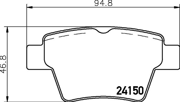 HELLA PAGID 8DB 355 011-821 Brake Pad Set, disc brake