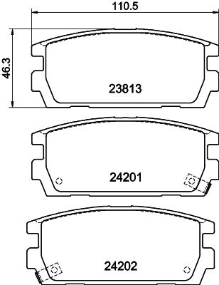 HELLA PAGID 8DB 355 011-841 Brake Pad Set, disc brake