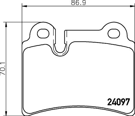 HELLA PAGID 8DB 355 011-861 Brake Pad Set, disc brake