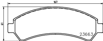 Brake Pad Set, disc brake HELLA PAGID 8DB 355 011-911