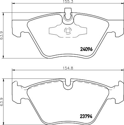 HELLA PAGID 8DB 355 011-941 Brake Pad Set, disc brake