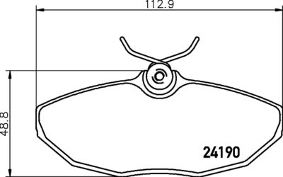 Brake Pad Set, disc brake HELLA PAGID 8DB 355 011-961