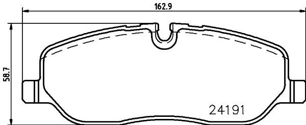 HELLA PAGID 8DB 355 011-971 Brake Pad Set, disc brake