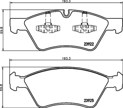 Brake Pad Set, disc brake HELLA PAGID 8DB 355 012-011
