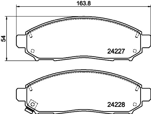 HELLA PAGID 8DB 355 012-071 Brake Pad Set, disc brake