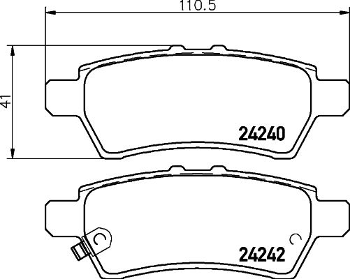 HELLA PAGID 8DB 355 012-081 Brake Pad Set, disc brake