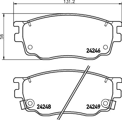 HELLA PAGID 8DB 355 012-091 Brake Pad Set, disc brake