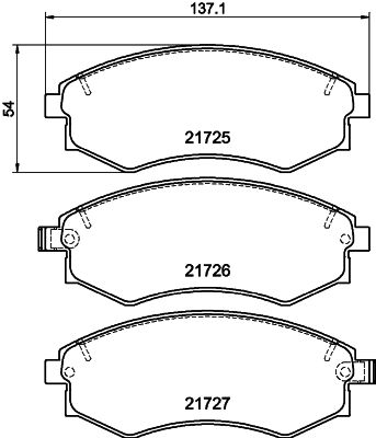 HELLA PAGID 8DB 355 012-161 Brake Pad Set, disc brake