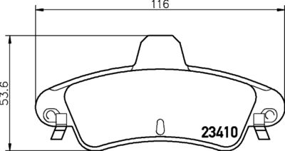 Brake Pad Set, disc brake HELLA PAGID 8DB 355 012-191