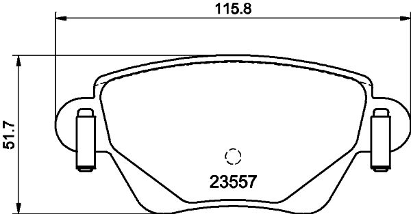 HELLA PAGID 8DB 355 012-211 Brake Pad Set, disc brake