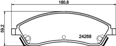 Brake Pad Set, disc brake HELLA PAGID 8DB 355 012-221