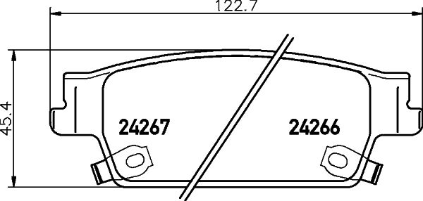 HELLA PAGID 8DB 355 012-231 Brake Pad Set, disc brake