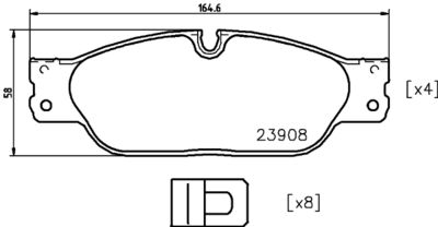 Brake Pad Set, disc brake HELLA PAGID 8DB 355 012-251