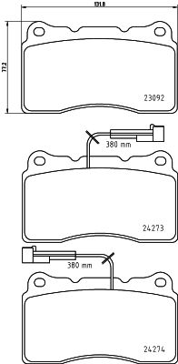 HELLA PAGID 8DB 355 012-291 Brake Pad Set, disc brake