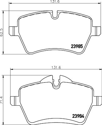 HELLA PAGID 8DB 355 012-341 Brake Pad Set, disc brake