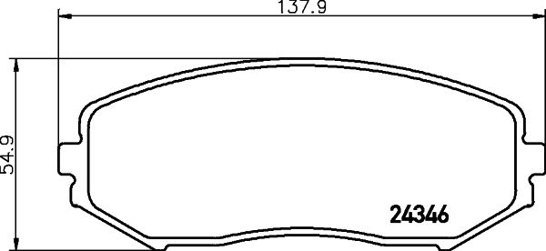 HELLA PAGID 8DB 355 012-351 Brake Pad Set, disc brake