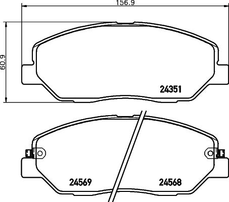 HELLA PAGID 8DB 355 012-371 Brake Pad Set, disc brake