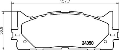 Brake Pad Set, disc brake HELLA PAGID 8DB 355 012-401
