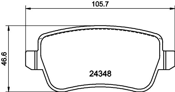HELLA PAGID 8DB 355 012-411 Brake Pad Set, disc brake