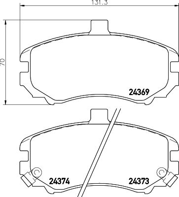 HELLA PAGID 8DB 355 012-471 Brake Pad Set, disc brake