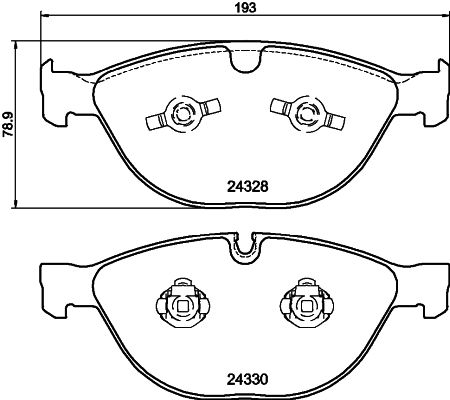 HELLA PAGID 8DB 355 012-521 Brake Pad Set, disc brake