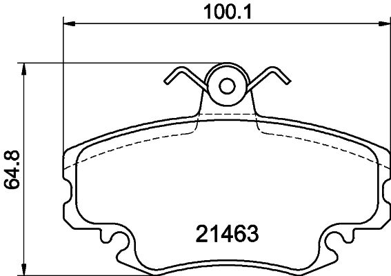 HELLA PAGID 8DB 355 012-671 Brake Pad Set, disc brake