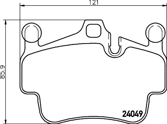 HELLA PAGID 8DB 355 012-721 Brake Pad Set, disc brake