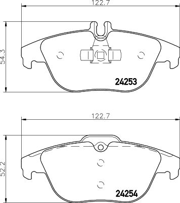 HELLA PAGID 8DB 355 012-741 Brake Pad Set, disc brake