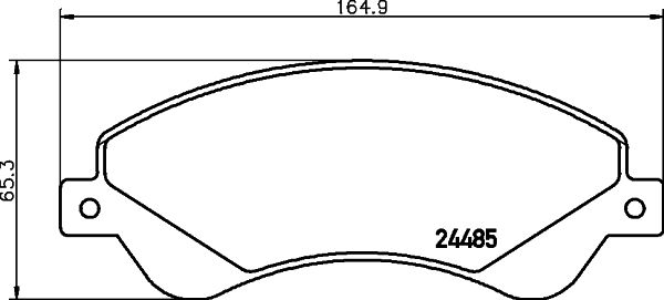 HELLA PAGID 8DB 355 012-771 Brake Pad Set, disc brake