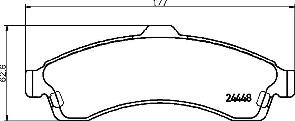 HELLA PAGID 8DB 355 012-811 Brake Pad Set, disc brake