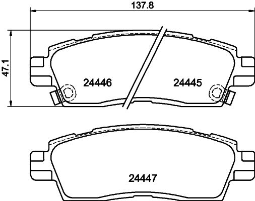 HELLA PAGID 8DB 355 012-821 Brake Pad Set, disc brake