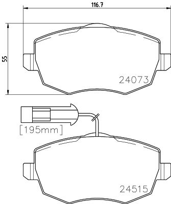HELLA PAGID 8DB 355 012-851 Brake Pad Set, disc brake