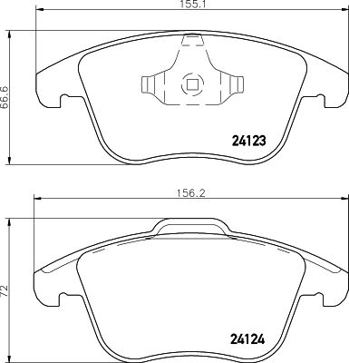 HELLA PAGID 8DB 355 012-891 Brake Pad Set, disc brake