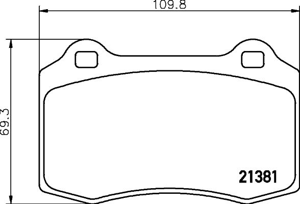 HELLA PAGID 8DB 355 012-981 Brake Pad Set, disc brake