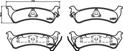 Brake Pad Set, disc brake HELLA PAGID 8DB 355 013-091