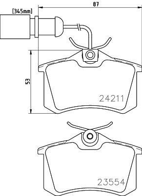 HELLA PAGID 8DB 355 013-131 Brake Pad Set, disc brake